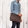 LEABAGS Sac à bandoulière en cuir Oxford I Sac pour ordinateur portable jusqu'à 15 pouces I Messenger Bag en véritable cuir de buffle au look vintage I Sac à bandoulière I Sac de travail I 38x10x31cm #1