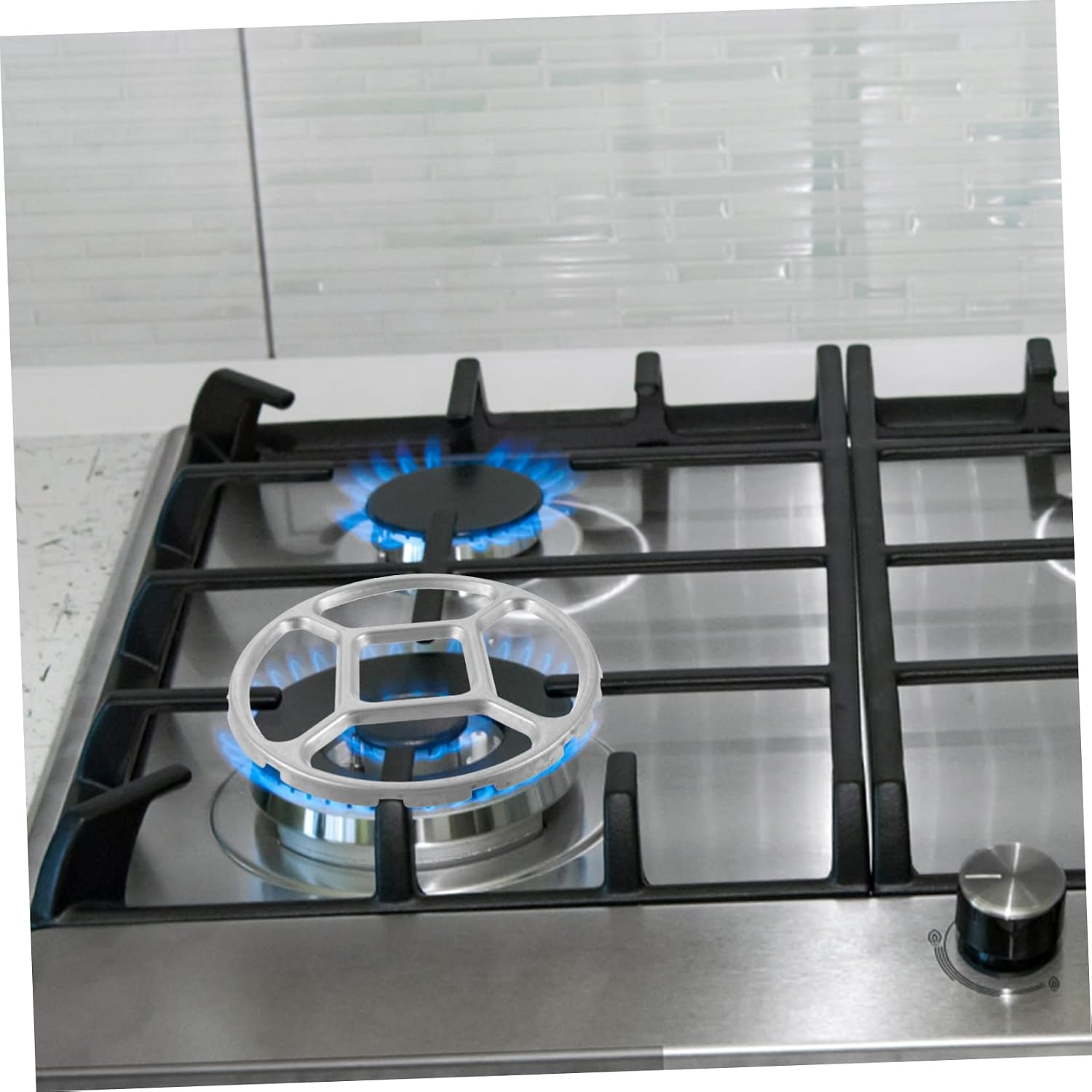 Gas Stove Pot Holder Ring, Alloy Anti Slip Support for Small Pots