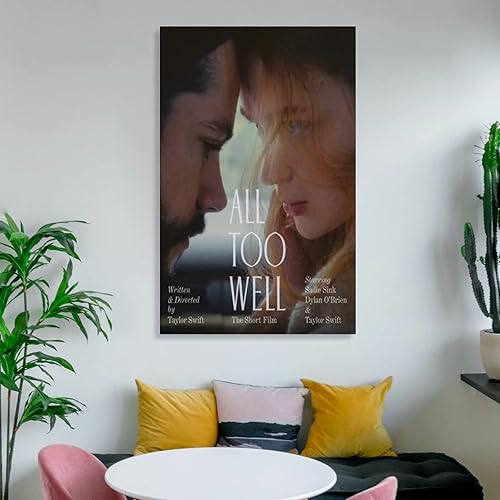 Miniatura 6 de FUPEI Póster de lienzo con texto en inglés "All Too Well The Short", para colgar fotos, idea de regalo, decoración para el hogar, pósteres de arte,