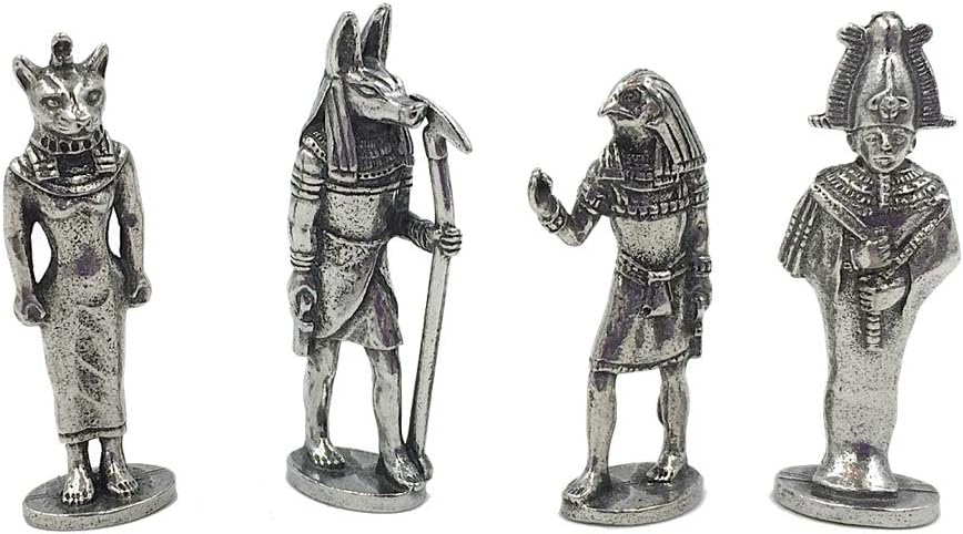 Westair Egyptian Gods Pack of 4 Miniature Figures Game Role Playing Anubis Horus Bast Osiris