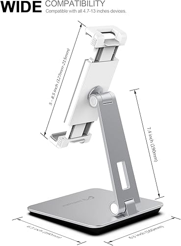 Miniatura 6 de Soporte de tableta ajustable multiángulo y soporte de tableta de aleación de aluminio pesado para pantalla de 4.7 '' a 13'' Microsoft Surface Pro