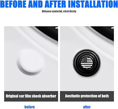 Miniatura 5 de Hawyet 12 piezas de amortiguadores de puerta de automóvil, adhesivo universal para protección de puerta de automóvil, autoadhesivas, autoadhesivas,
