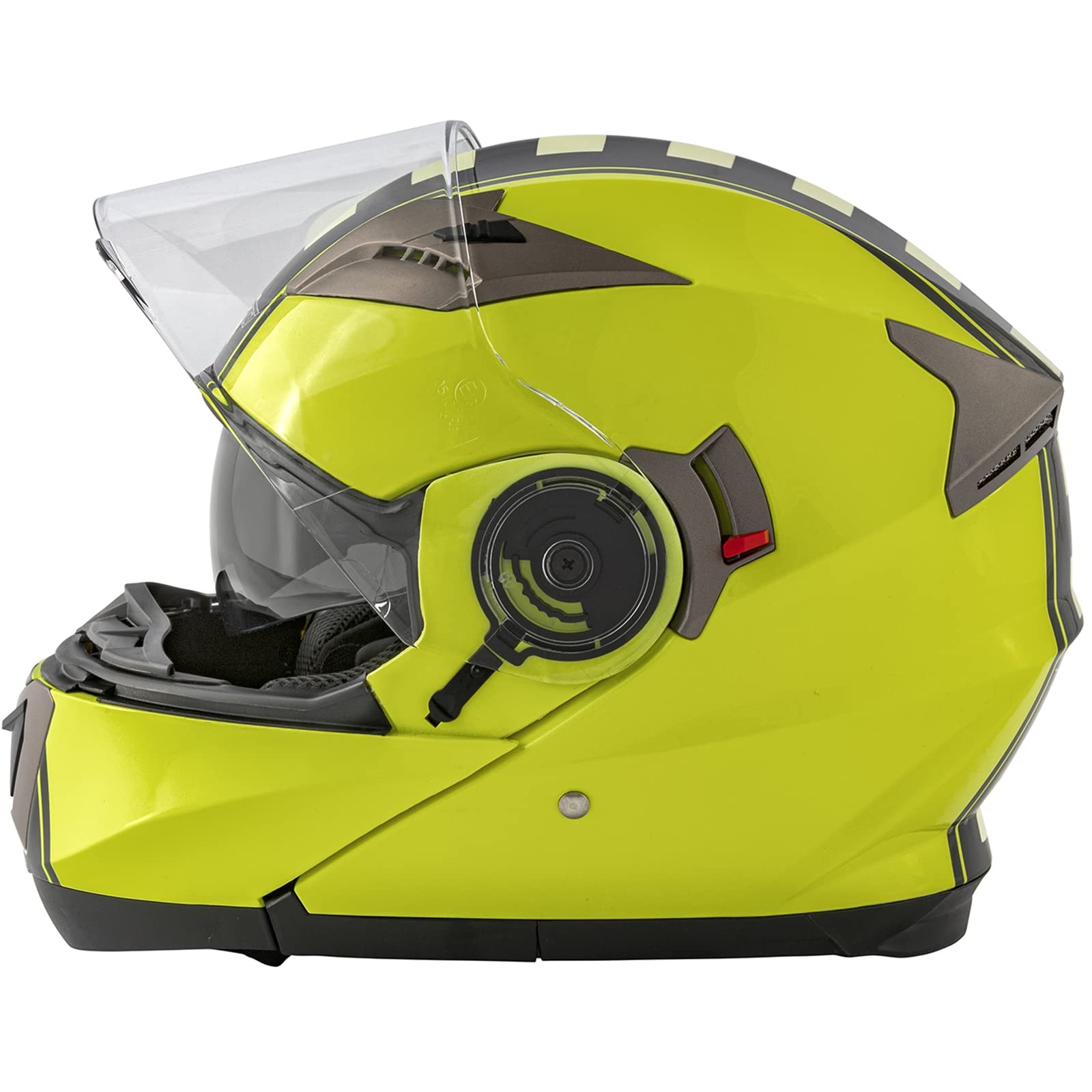 Casco modular para moto, con doble visera, homologado ECE 22 Touring, gráfico Flip Up