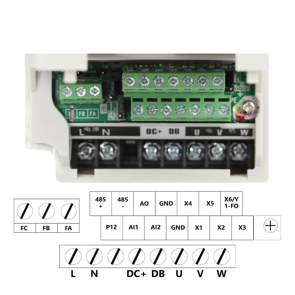 Husillo refrigerado por aire ER11 de 1,5 kW Refrigeración por aire de 24000 rpm 400 Hz 4 rodamientos Inversor H100 de 65 mm y 1,5 kW y soporte de 65 mm(110v)
