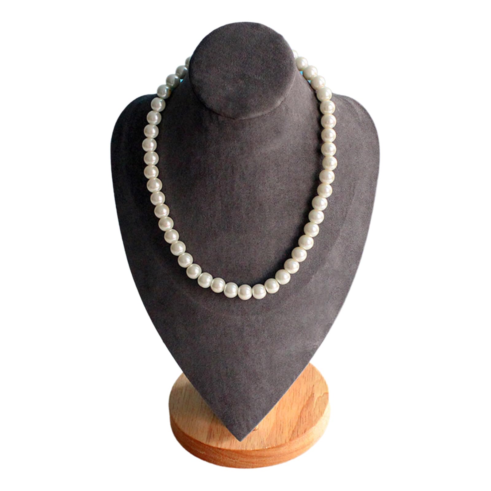 Accessoire de bijoux pour exposition haut de gamme avec présentoir en peluche