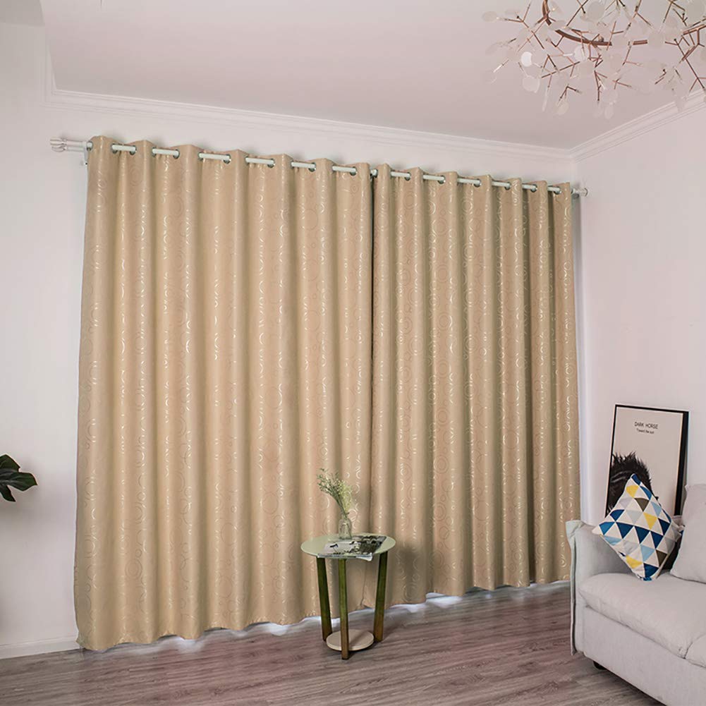 BOYOUTH - Tende oscuranti in legno con stampa a ponte e luce solare nella giungla con occhielli per soggiorno, camera da letto, 2 pannelli, 135 x 215 cm