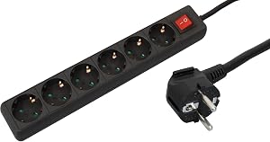 💎 88% MEGA DEAL! MicroConnect Spain GRU0063B Rallonge 6 Voies Noir