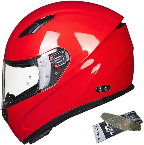 ILM Snowmobile Motocross Full Face Ultra Large Motorcycle Helmet Pinlock Insert Anti-Fog Visor ATV Casco for Men Women DOT