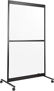 Norwood Commercial Furniture Clear Room Divider Partition - Portable Sne...
