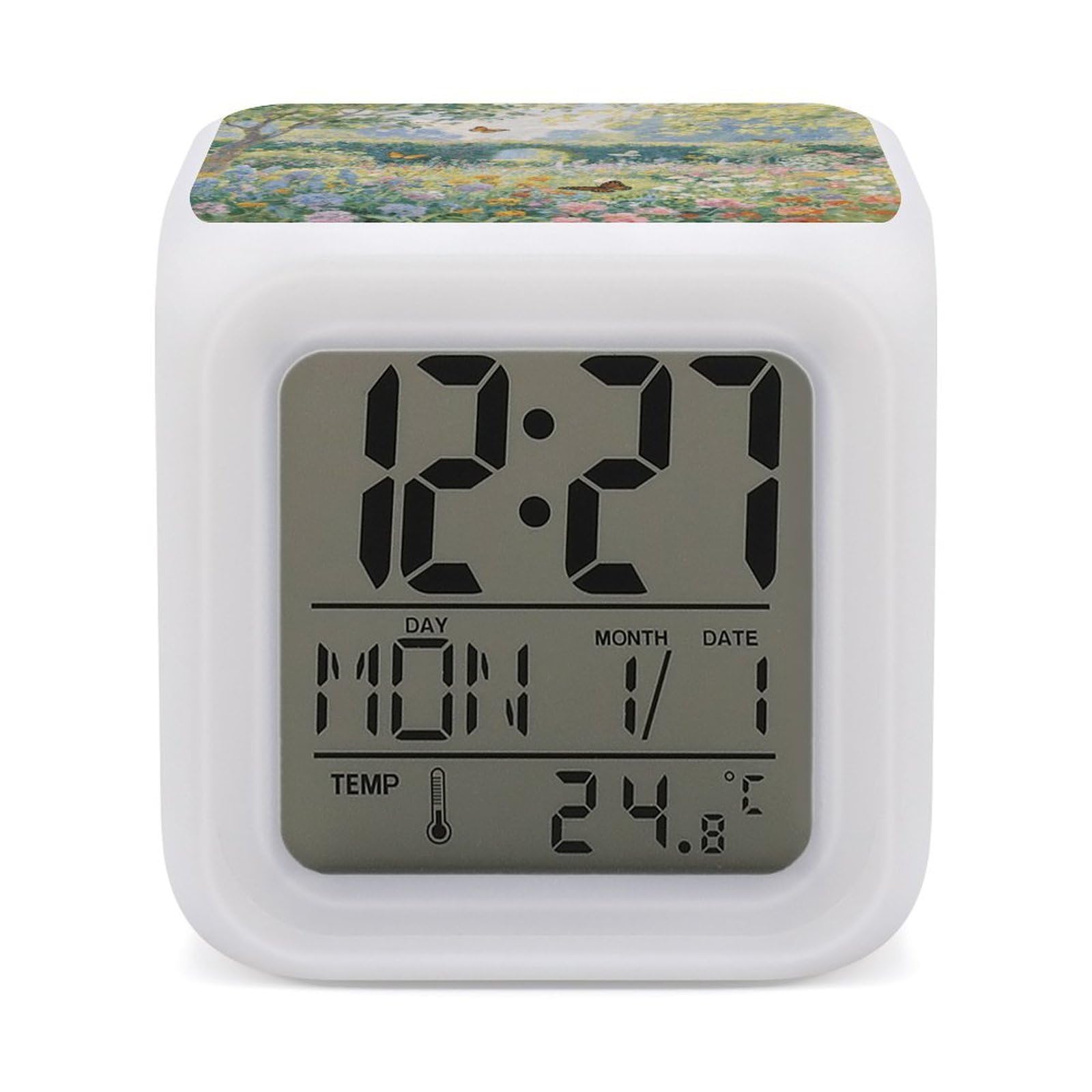 Reloj despertador inteligente LED con cambio de color como regalo para niños