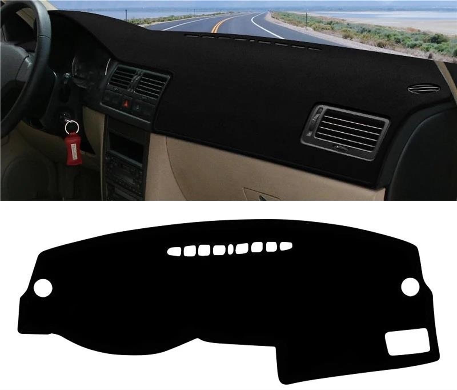 Tapis de tableau de bord VW Golf 4 contre reflets et chaleur - 3