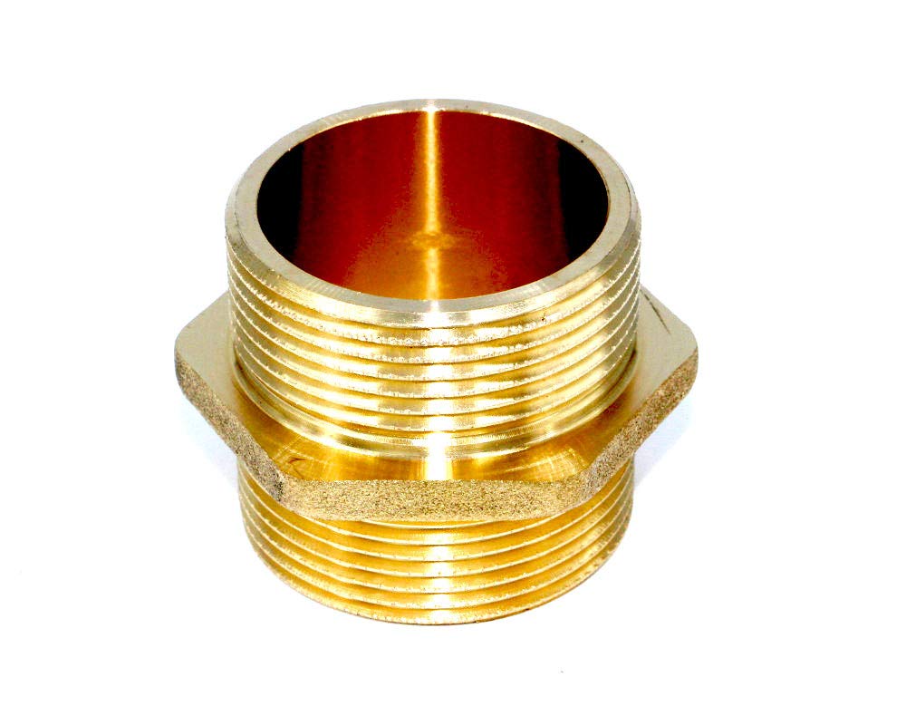 Machon de Latón, 2 Roscas Macho, Racor Conector (10, 1.1/4)
