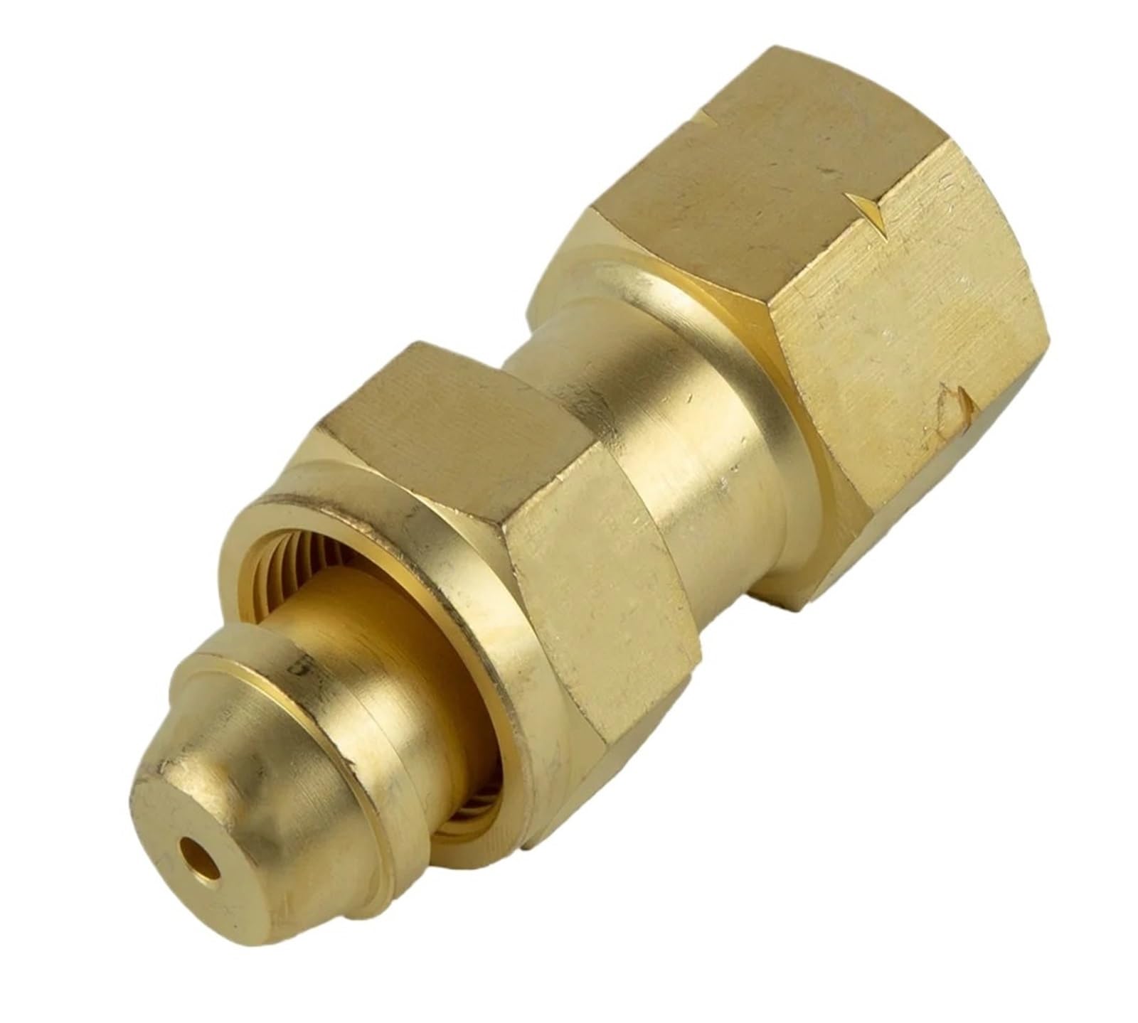 1pc Cylinder to Regulator Acetylene Adaptors CGA-200 CGA-300 CGA-510 CGA-520 Brass Acetylene Regulator Adapter(CGA-520 to CGA-510)