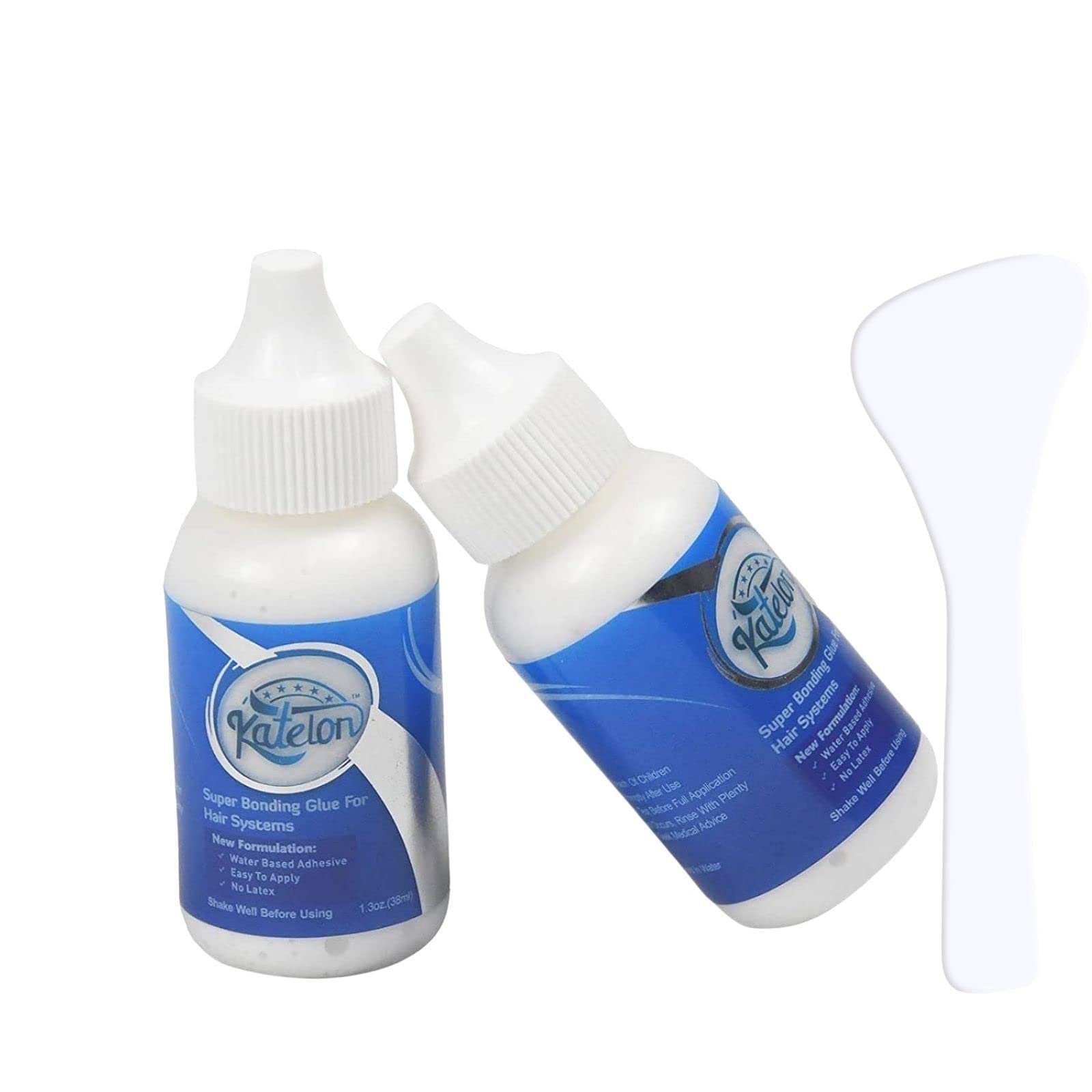 Wig Glue for Front Lace Wig-1.3oz - Invisible Bonding Glue： Extra Moisture Control, Bold Hold Lace Wig Adhesive for Oily Scalps and Cosplay Wig (2 Bottle Glue)