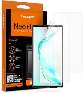 Spigen NeoFlex Screen Protector [TPU Film] Designed for Samsung Galaxy Note 10 Plus (2019) [2 Pack]