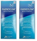 Aminogam - Collutorio Protettivo Mucosa Orale, per una guarigione veloce. Adatto anche per ridurre la sensibilità gengivale e dentale. Dispositivo Medico, 200 ml (Confezione da 2)
