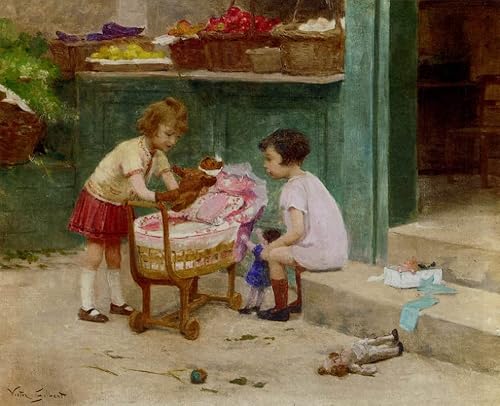 POSTERIIk Famous Modern Artwork Art Mural the Favourite Bygabriel Gilbert Oil Paintings Pictures for Home Decor 60x90cm