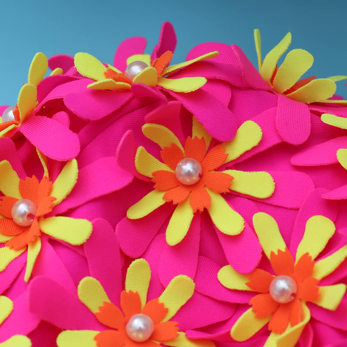 BESPORTBLE 3pezzi Cappellino Protezione Per Orecchie Design e Traspirante Rosa Per Piscina e