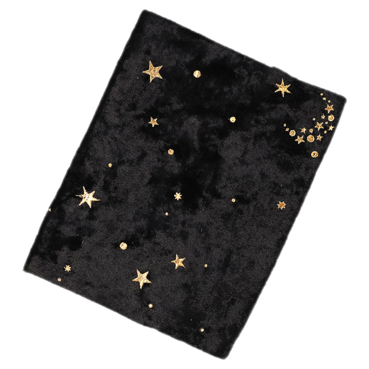 Housoutil 4 Piezas Funda para Libros de Tela con Diseño de Estrellas y Luna Terciopelo Protectora Resistente y Decorativa para Estudiantes y Escolar