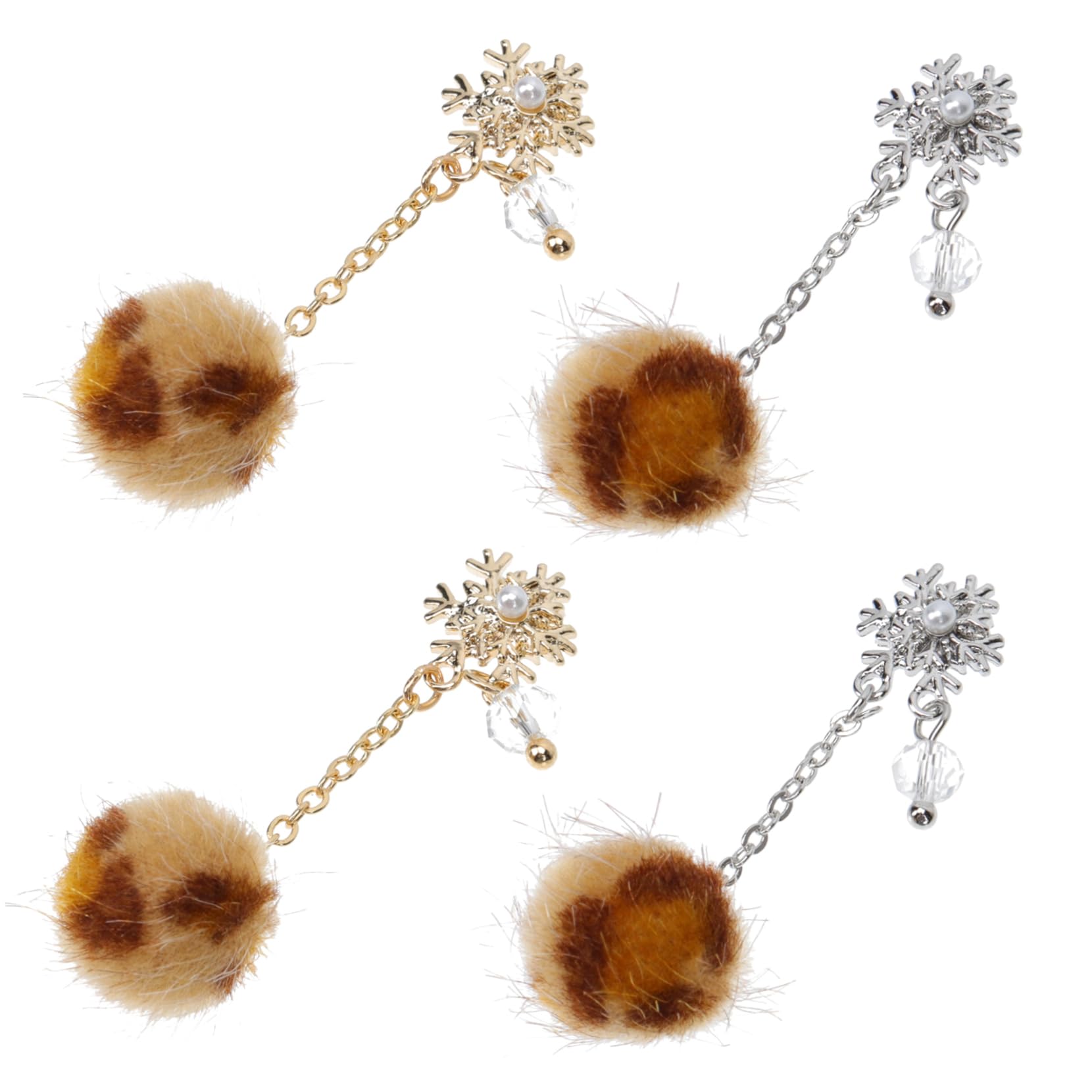 SHERCHPRY 4Pcs Manicure Nail Fluffy Balls Creative Plush Ball Nail Art Decor for DIY Projects Easy Application for Beginners for Home Use Parties and Festivals