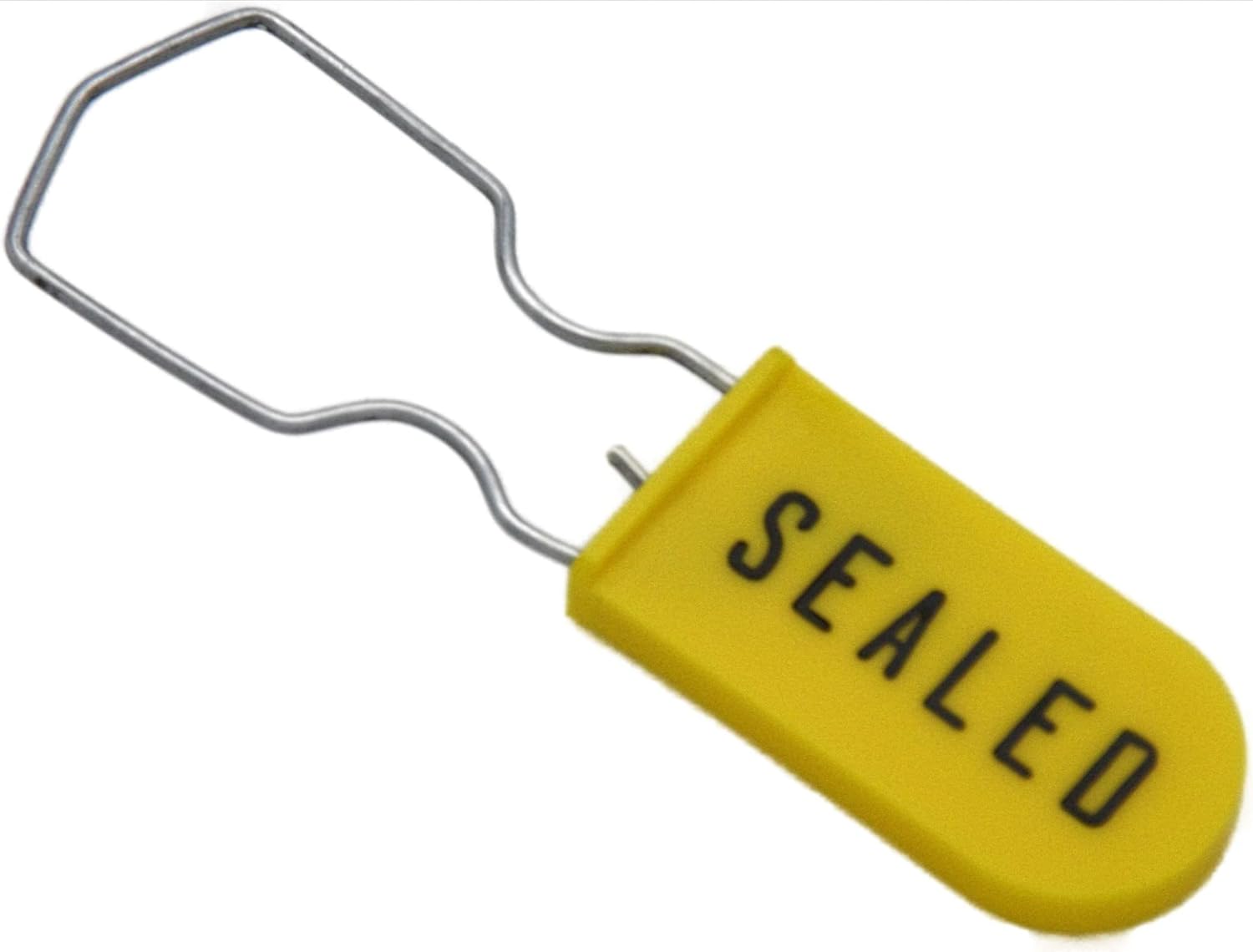 Electric Meter Security Seal Wire Padlock Pack of 50 (Yellow)