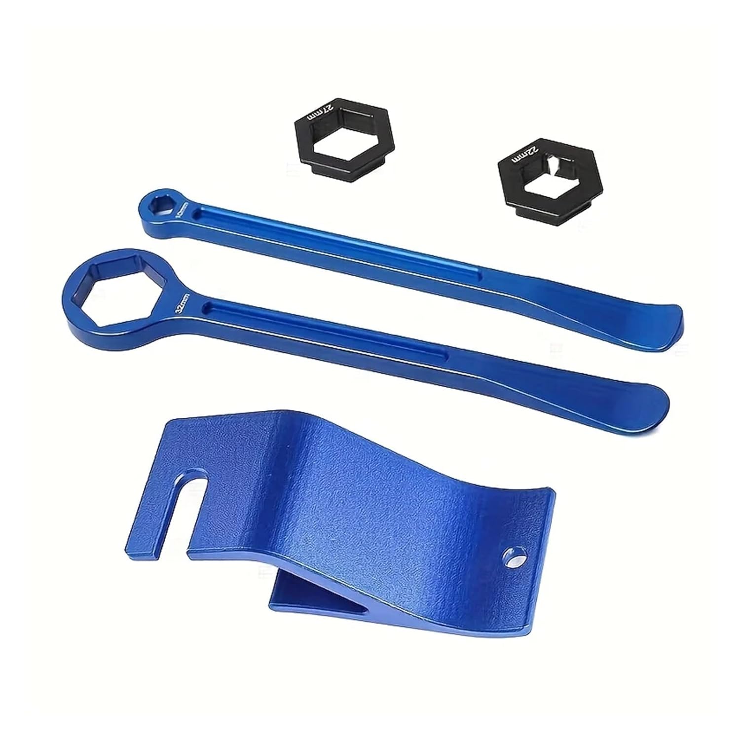 Motorcycle Universal Tire Tool Rod Spoon Axle Wrench Tire Removal and Replacement Tool for KTM 50cc-1290cc Motorcycles Be Applicable(Orange Set)