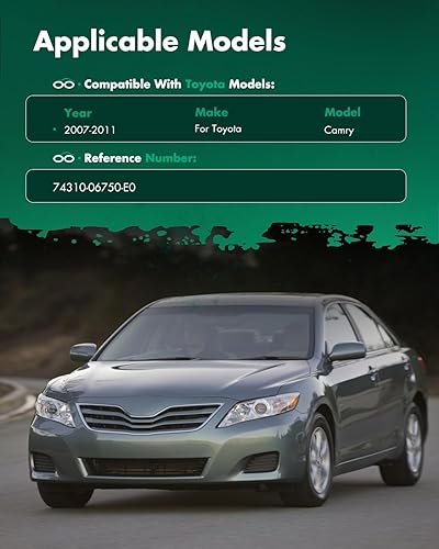 Miniatura 5 de SCITOO Conjunto de visera solar para el lado del conductor izquierdo con techo corredizo para Hyundai Sonata 852013K400QS 2005, 2006, 2007, 2008