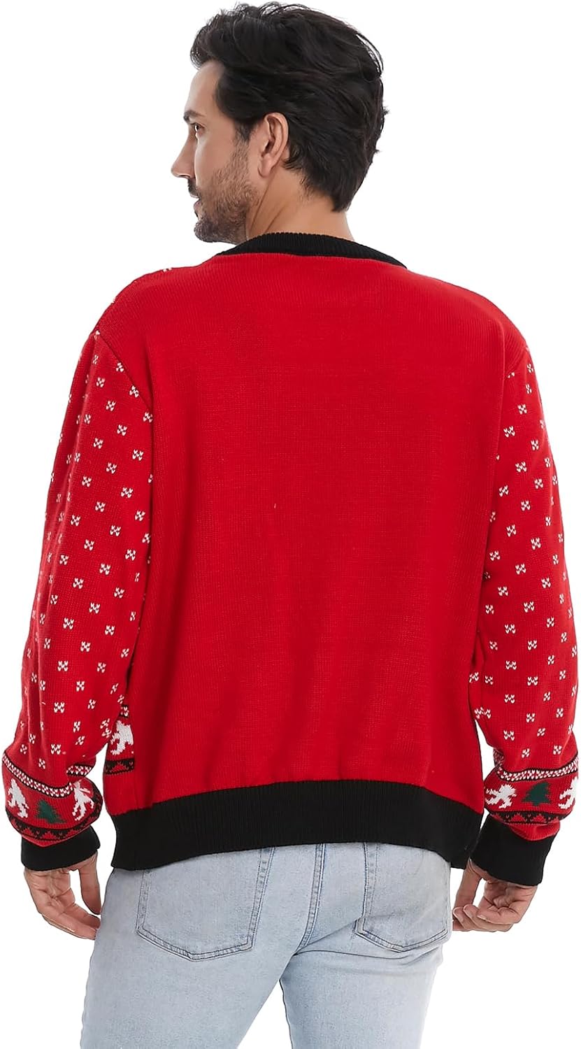 HSCTEK Light Up Men Christmas Sweater - Image 4