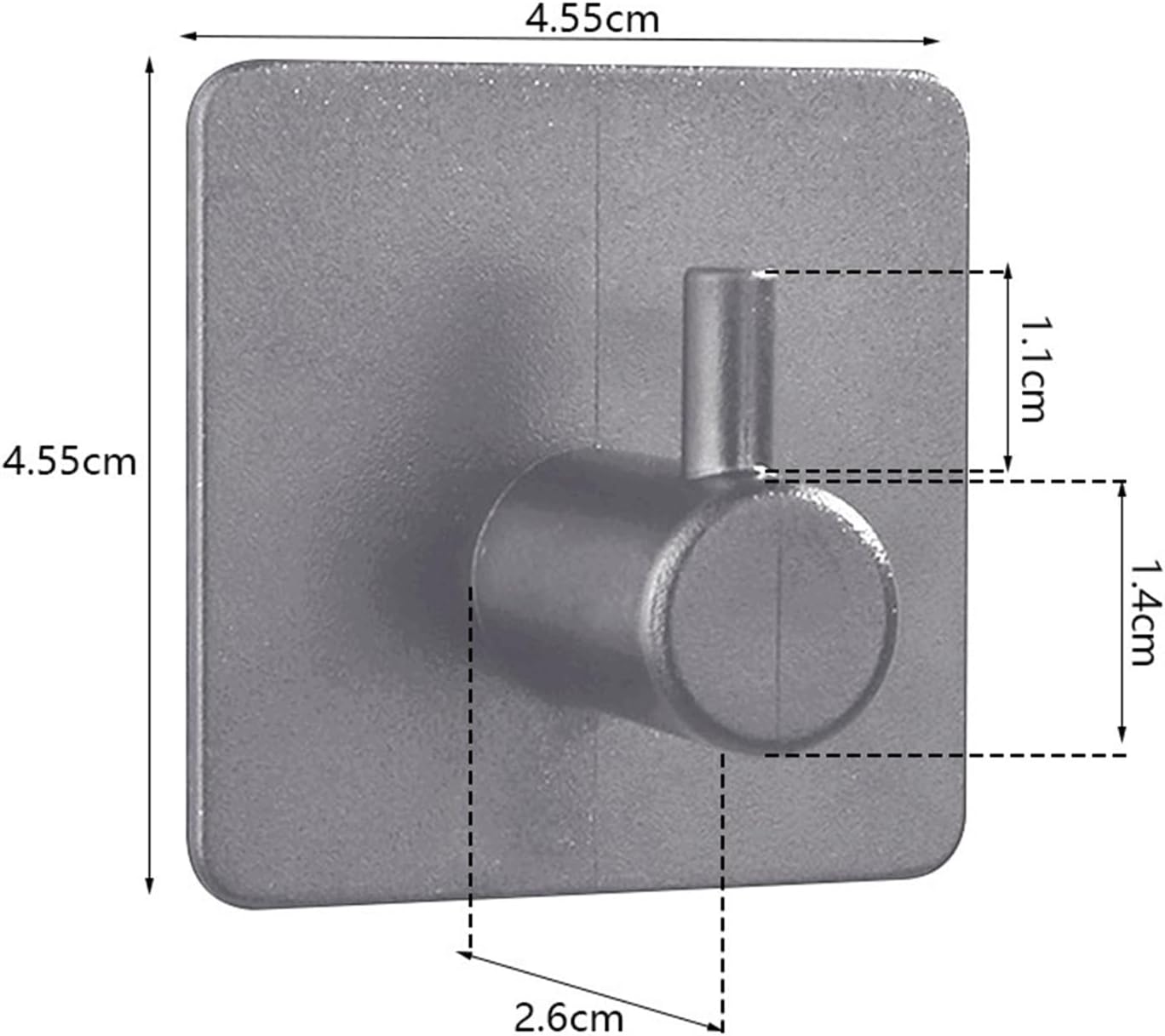 Hook Bathroom Set Towel Rack Paper Holder Towel Bar Hook Hook Door Wall Hooks Hanger Coat Hook(Grey)
