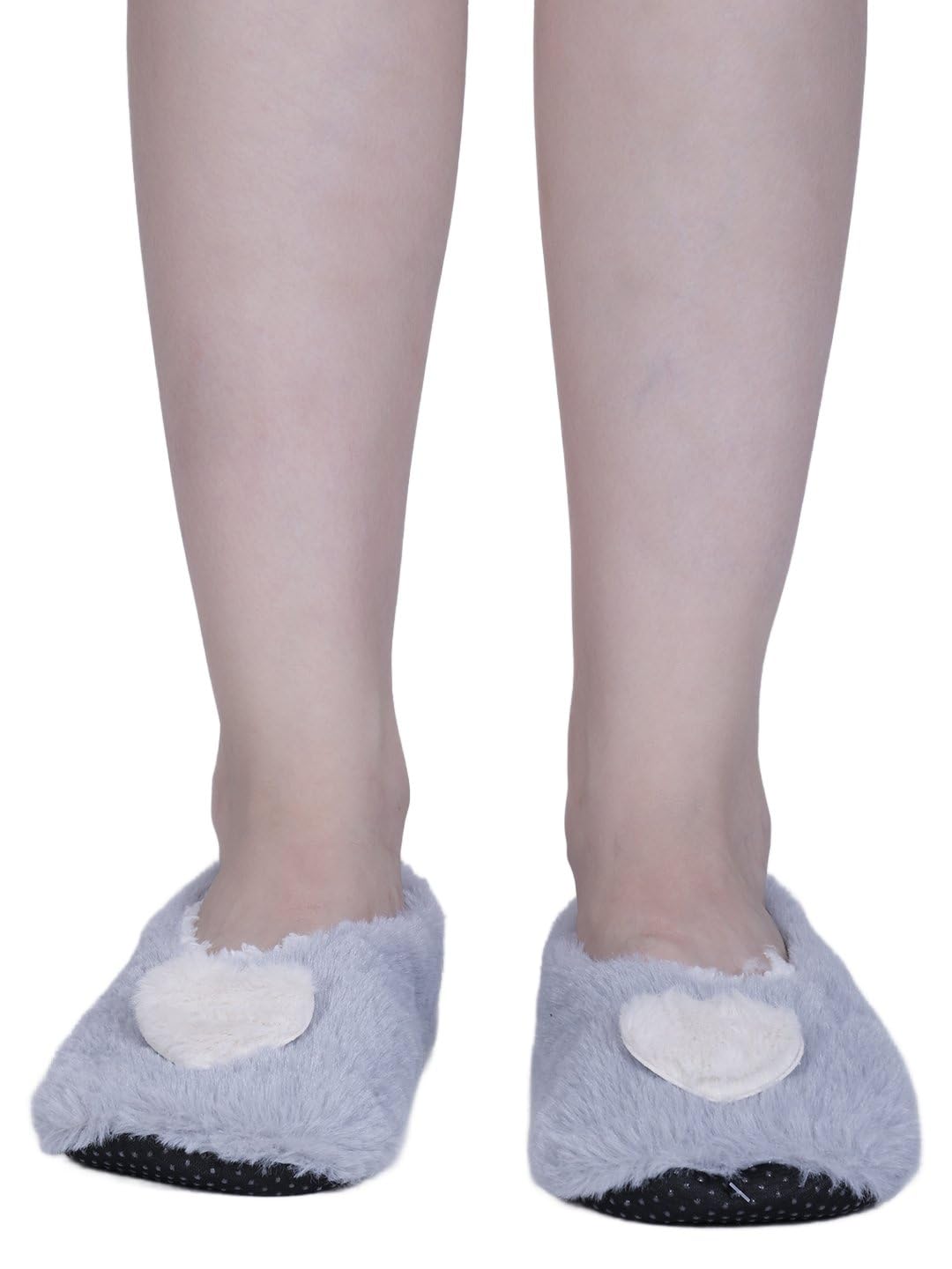 Women Anti-Slip Super Elastic Cotton Indoor Outdoor Floor Slipper Causal No Show Fur Slipper Socks In (Pack of 1)-image-37