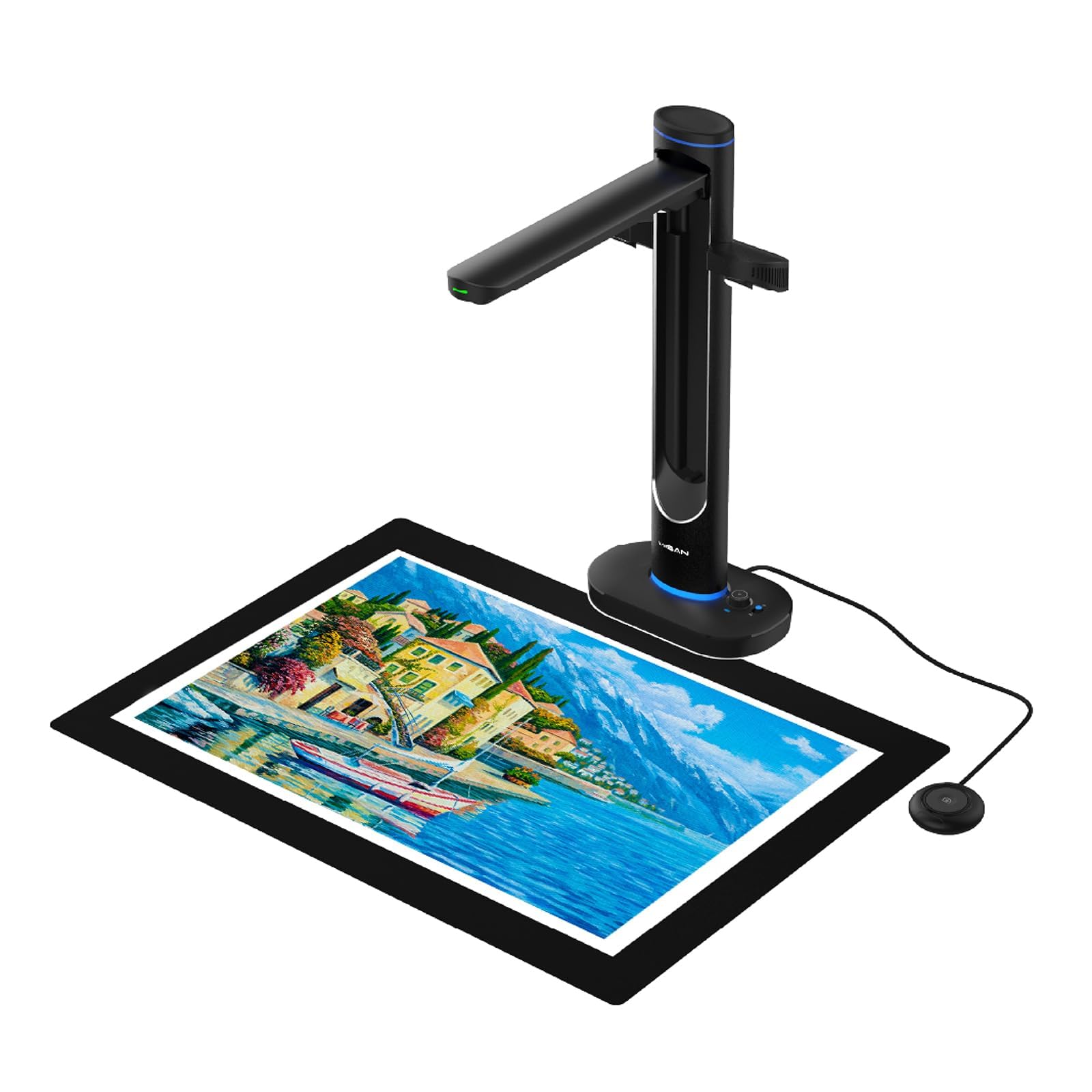 VIISAN S48 Duo Professioneller A2/A3 Buchscanner, Dual 48MP CMOS-Sensoren, 600 DPI, Automatisches Glätten der Buchfalz, OCR-Texterkennung, LED-Beleuchtung, Kompatibel mit Windows & macOS