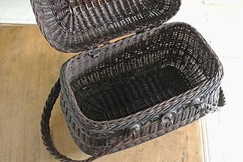 Amazon.co.jp: 1800年代 フランスアンティーク カゴ バッグ