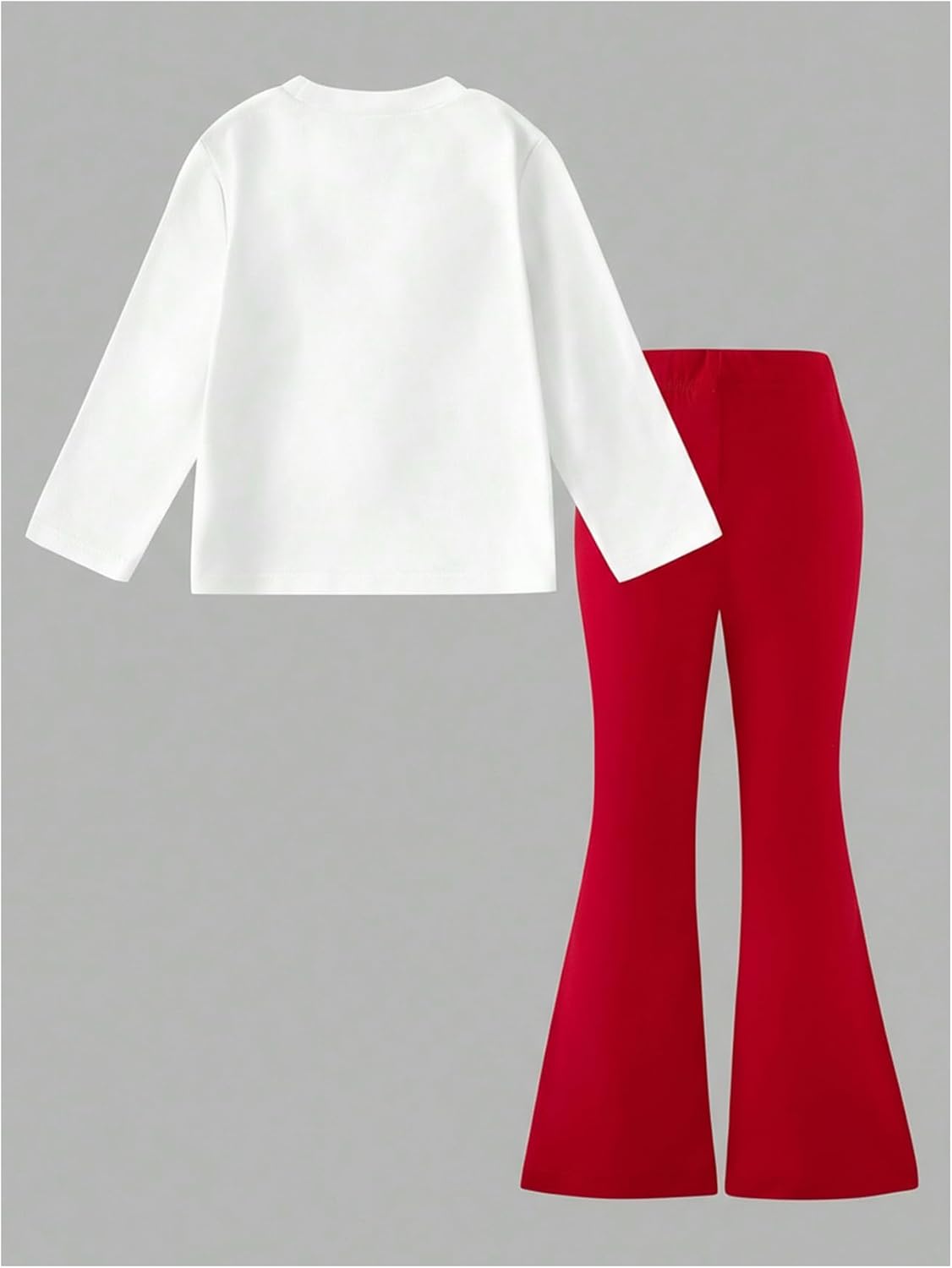soly hux girl's 2 piece outfits cherry long sleeve t shirt and flare pants set cute fall clothes 11 years red cherry