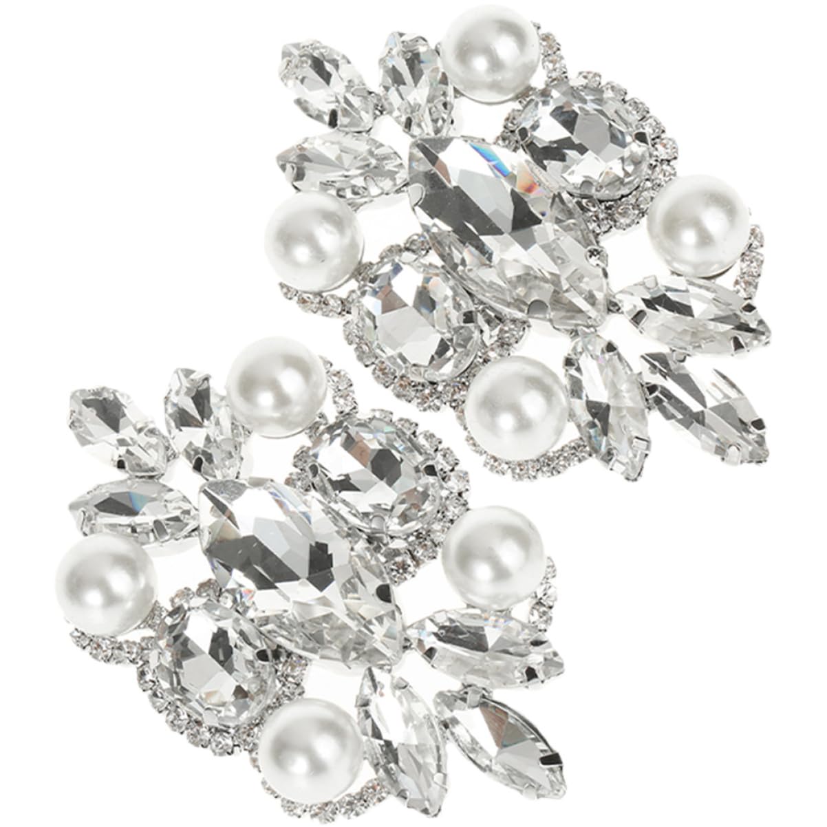 VALICLUD Fibbia Per Scarpe Da Sposa Scarpa Fibbie Per Scarpe Con Strass Fermagli Per Scarpe Da Donna Ciondoli Per Scarpe a Fiori Clip Per Scarpe Gioielli Per Scarpe Fai Da Te Abs