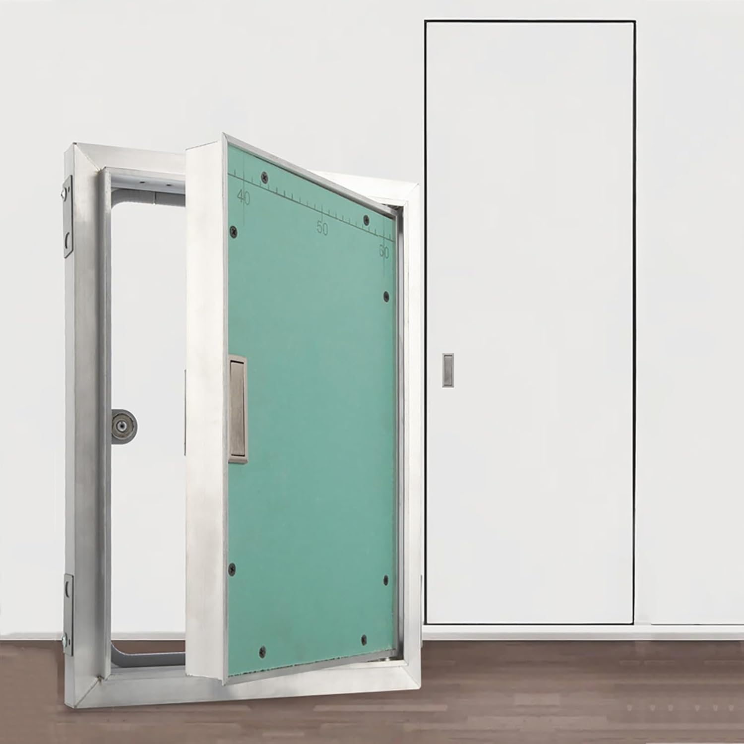 Aluminum Concealed Access Panel for Drywall & Ceiling - Plumbing Access Door for Commercial Use, Schools & Hotels (500x800mm) - Durable Hidden Wall Access Solution