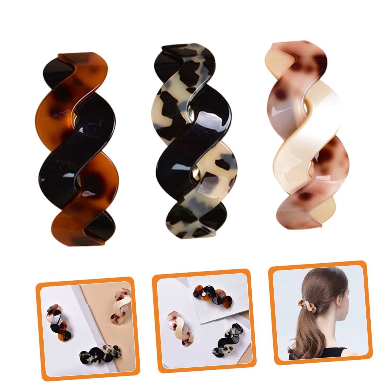 MAGICLULU 12 Stk Schnapphaarspange Schildkröte Haarspange Haarspangen für Frauen haarklammer set haarspangen set Haarnadel Haar Klammern Haarspangen für Damen Acryl Kopfbedeckung Knopf