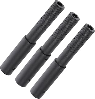 HEMOTON Extensor De Eje De Palo De Golf 3 Unidades Color Negro PP
