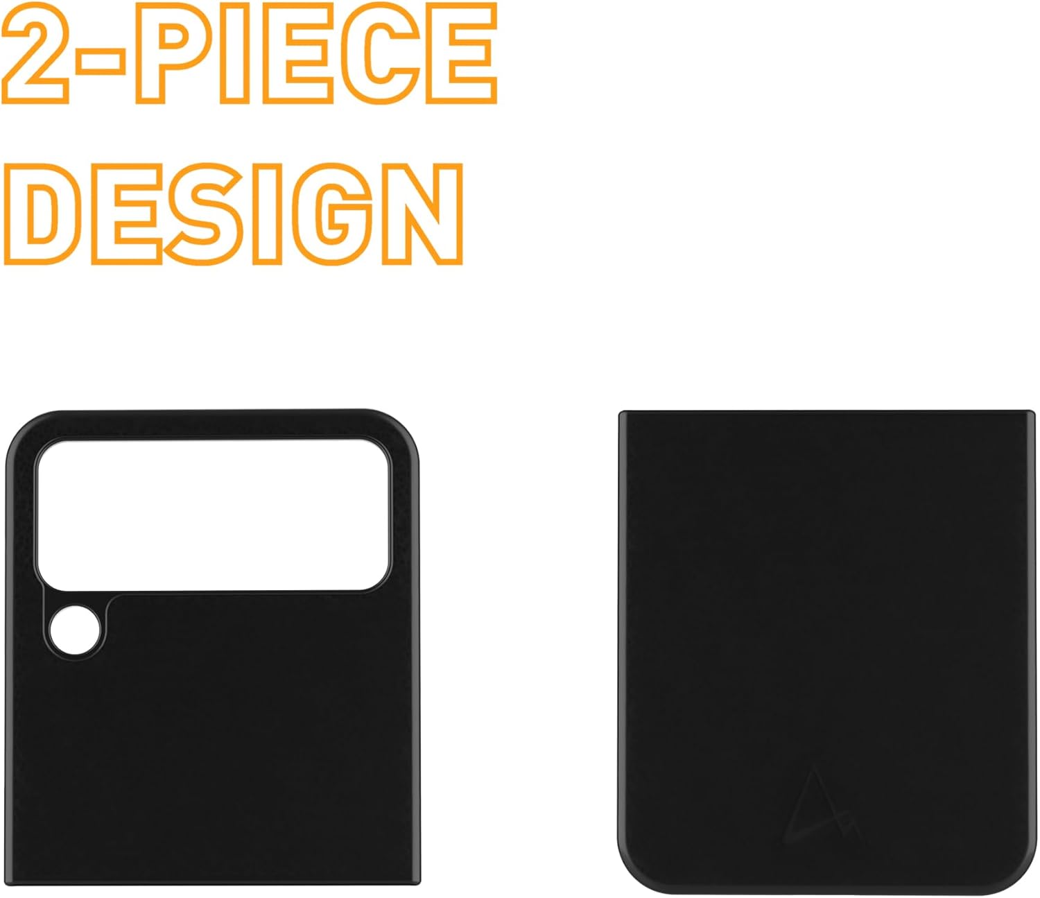 Armor Leather Case for Samsung Z Flip4 Midnight Black