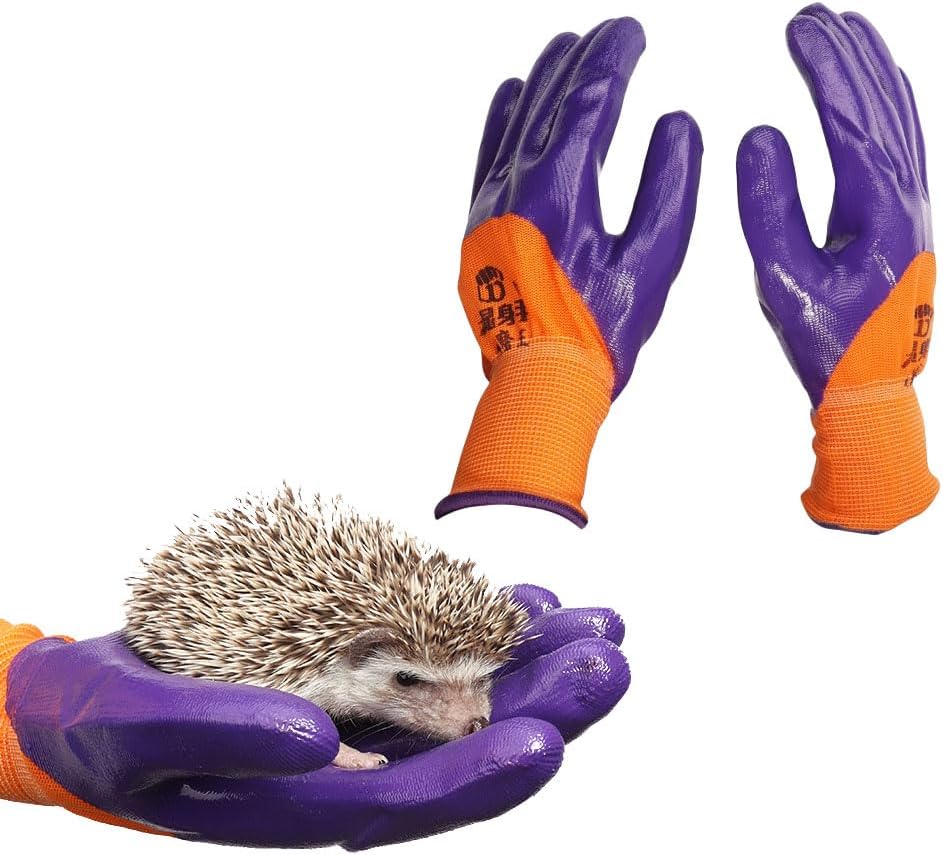 MANON ROSA Hedgehog Gloves AntiScratch Small Animal Safe