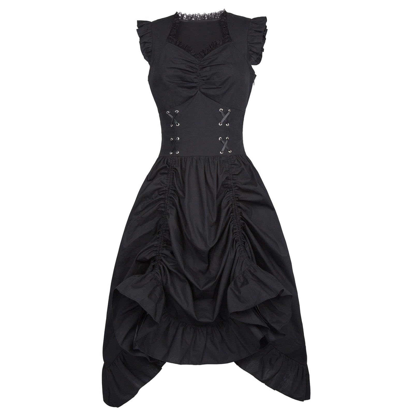 Mittelalter Kleid Damen Renaissance Kostüm Gothic Langarm Kleidung Maxi | Retro Corsagenkleid, Faschingskostüm, Korsett Kleid,Steampunk Outfit,Viktorianisches Kostüme, für Cosplay Karneval Halloween