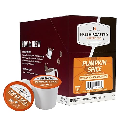 Miniatura 37 de Fresh Roasted Coffee, Tostado italiano, oscuro, 96 cápsulas para cafeteras K Cup