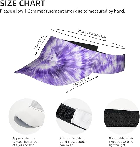 Miniatura 4 de Sombreros deportivos con visera para el sol, brillantes, teñido anudado, gorra vacía y ajustable, gorra de béisbol para mujeres y hombres