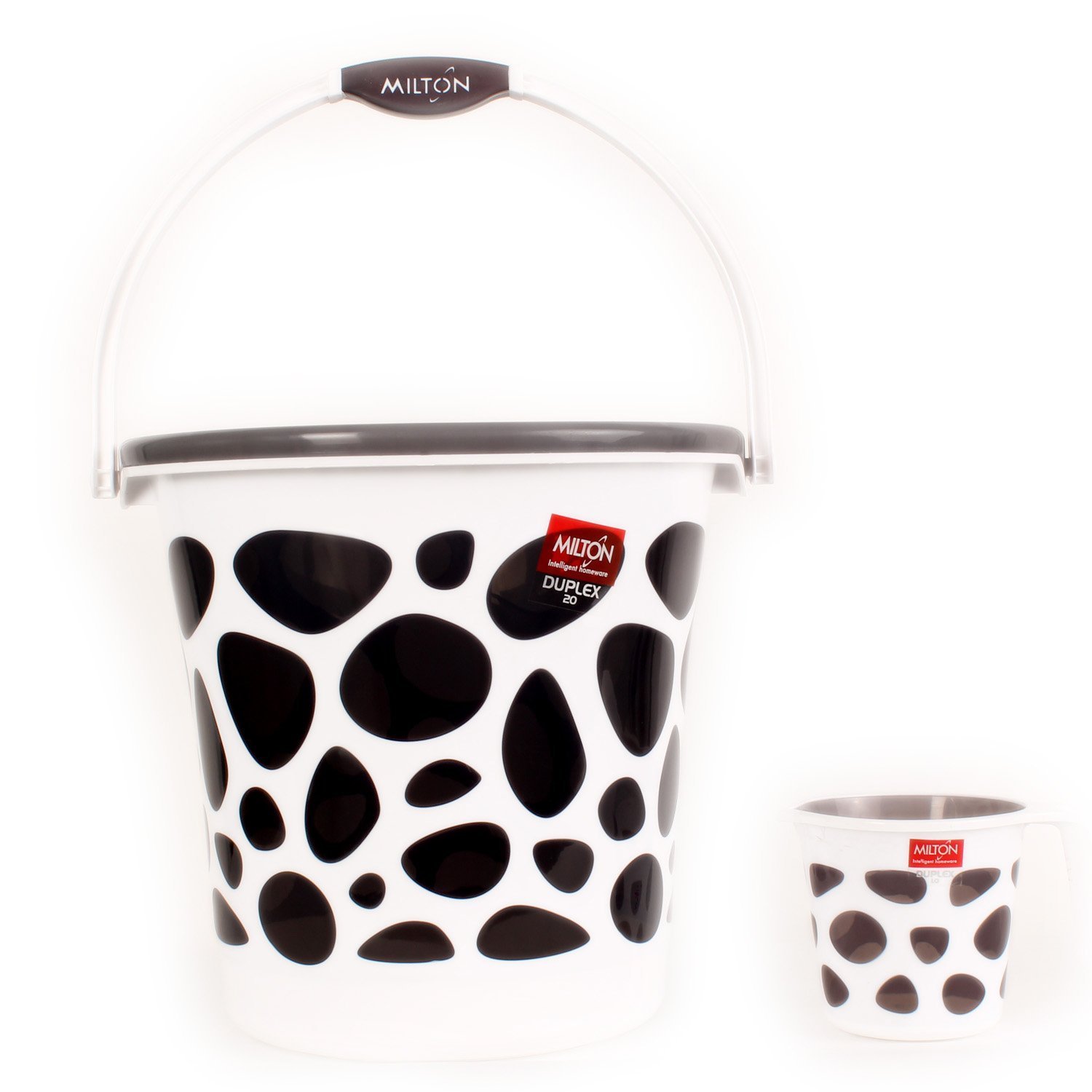 MILTON Plastic Duplex Bucket With Mug, Grey, 25 L (B07821VF85) Amazon Price History, Amazon Price Tracker