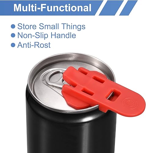 Miniatura 10 de uxcell Abrelatas manual fácil, 3 piezas, cubiertas de plástico para latas de bebidas, protector de tapas, abridor de botellas para refrescos,