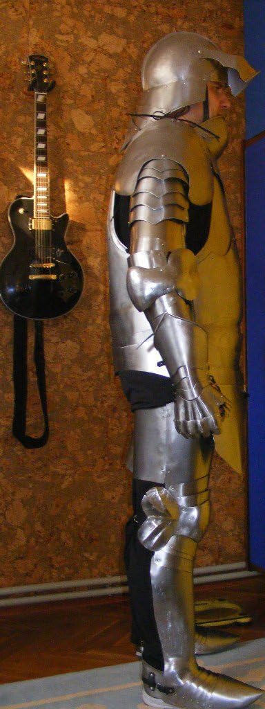NauticalMart Knight Armor Battle Ready 14th Century Gothic Suit of Armor Combat Costume