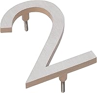 Vista 181 de Montague Metal Products Número de casa moderno de 6 pulgadas, número de casa flotante, fácil de instalar (0, cobre antiguo)