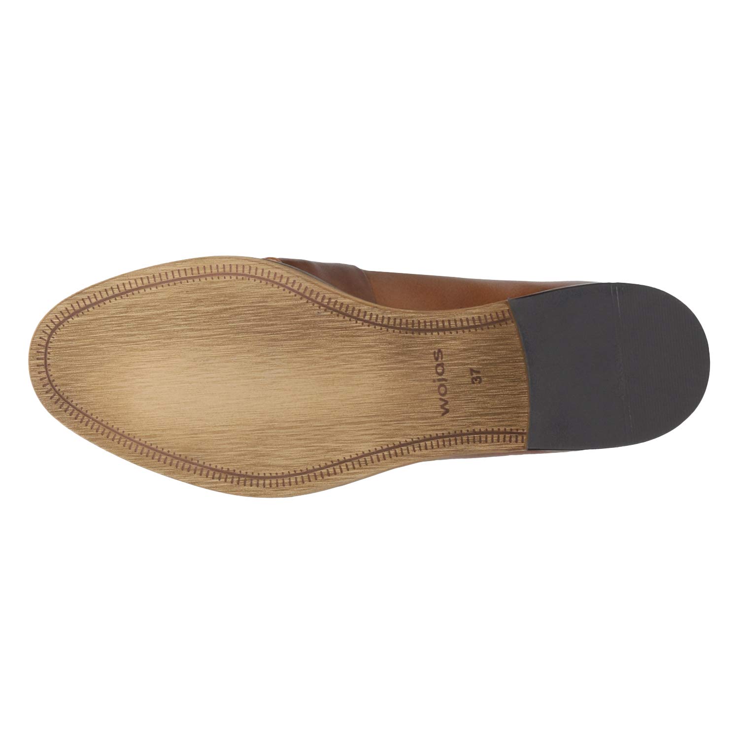 Wojas Mokasyny Damskie, Wsuwane Buty Skórzane, Wygodne i Eleganckie Półbuty - Jasnobrązowe