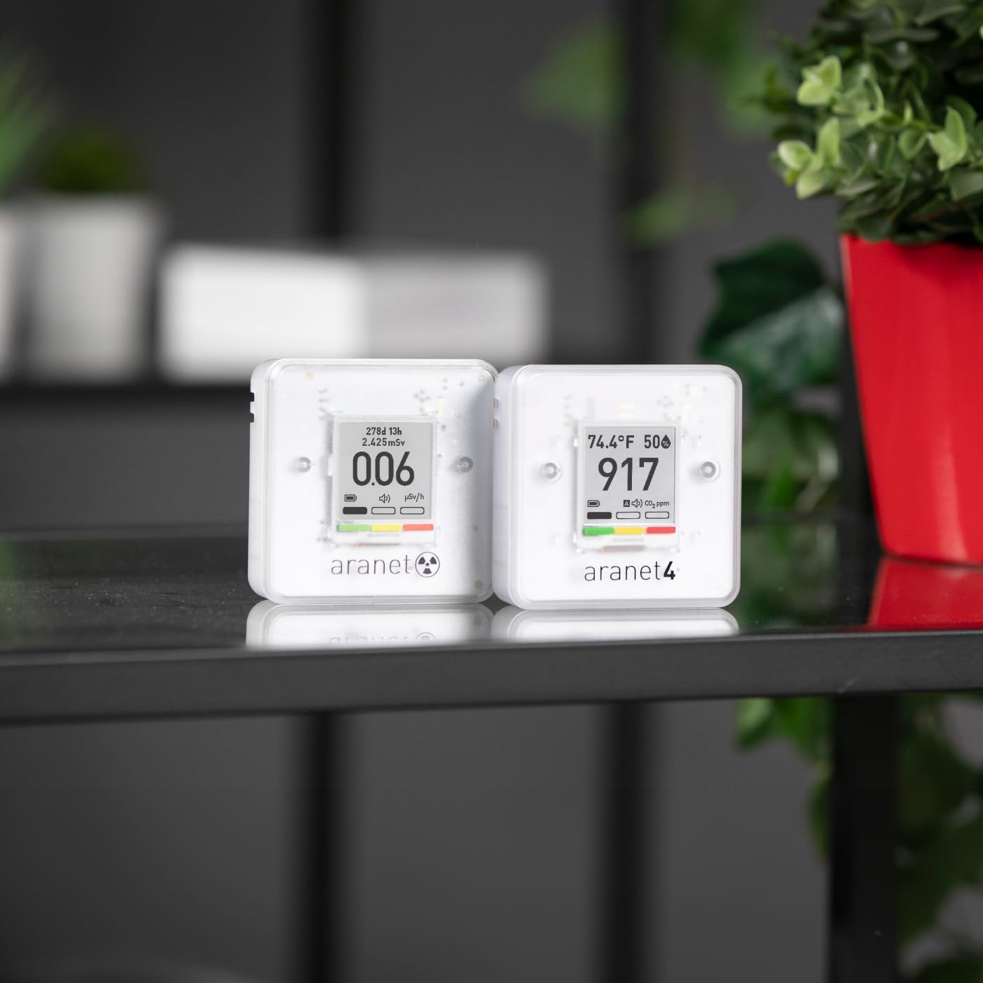 Indoor Air Quality & Radiation Detector Bundle: Aranet4 CO2 + Radiation Sensor