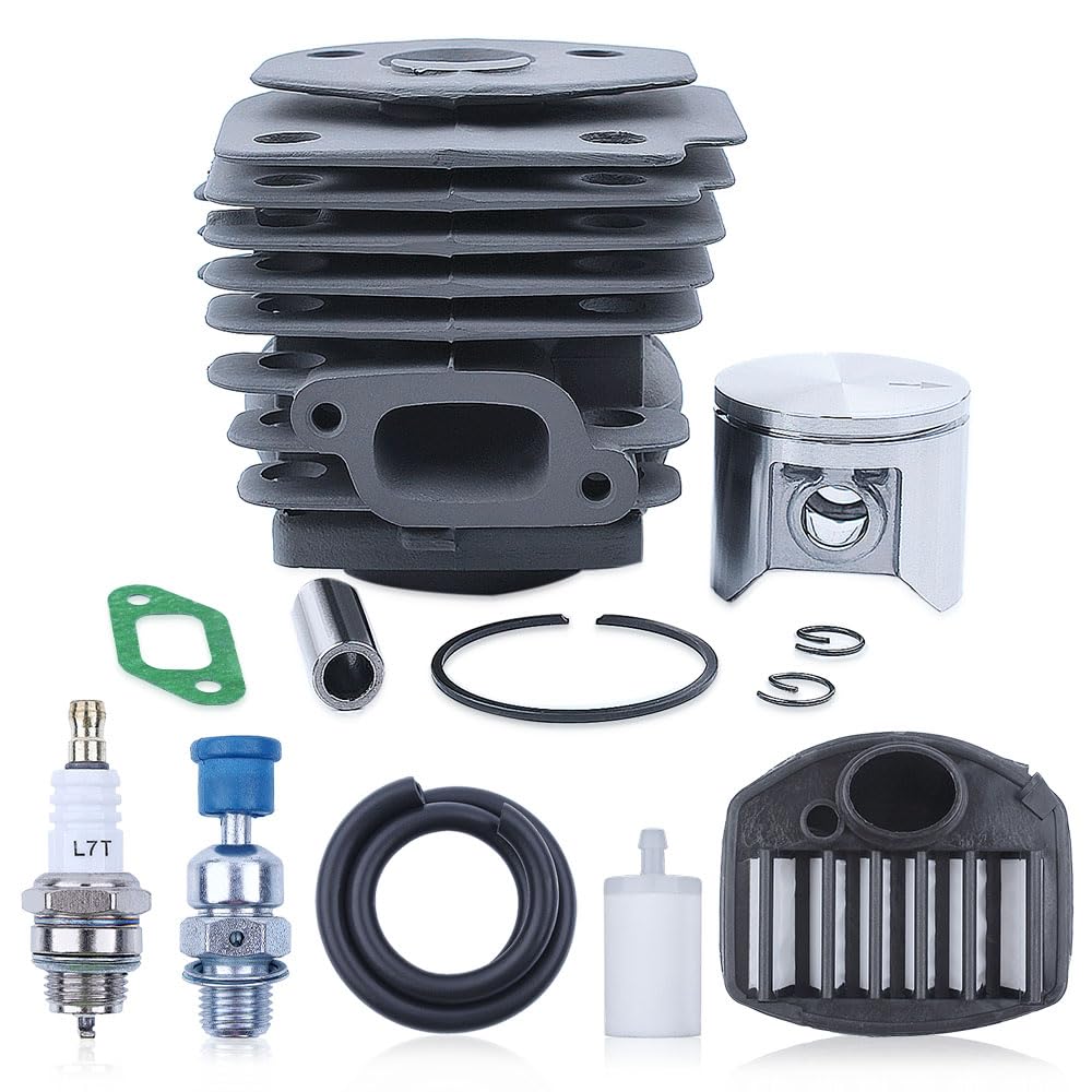 Kit de línea de Gas de Filtro de Combustible de Aire de pistón de Cilindro for Motosierra Jonsed CS 2159 CS 2156 CS2159 CS2156 EPA 47mm Puerto de Gran Cilindro Niksl