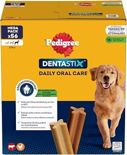 Pedigree Dentastix Przekąska dla Psa, Kurczak/Wołowina, 56 Szt.